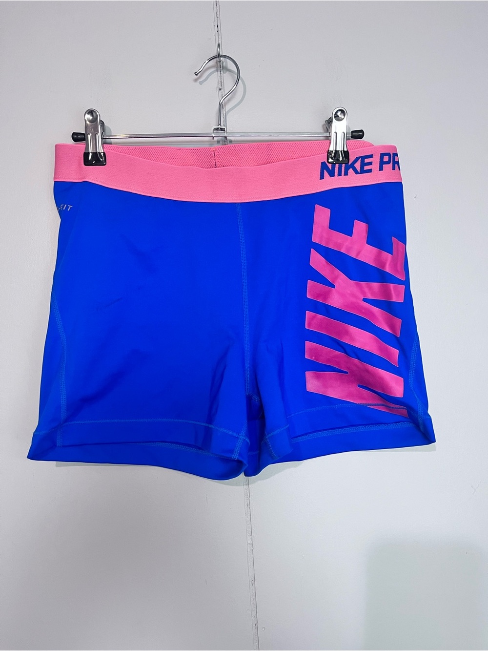 Nike Pro XL Blue & Pink Compression Training Shorts